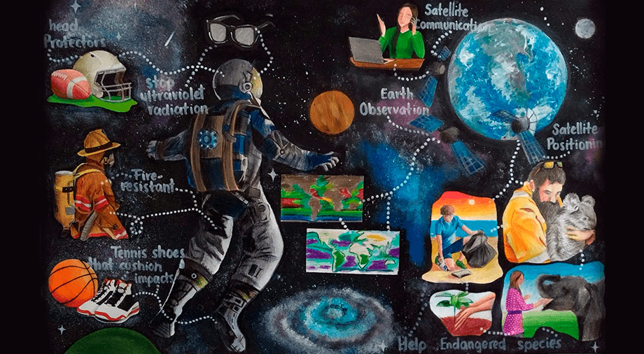 Ukrainian student won the International Student Art Contest from the Space Foundation, an event supported by Max Polyakov