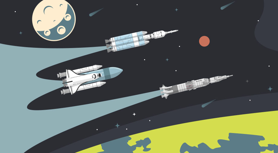 The history of astronautics. Part 2: The space race and reusable spaceships