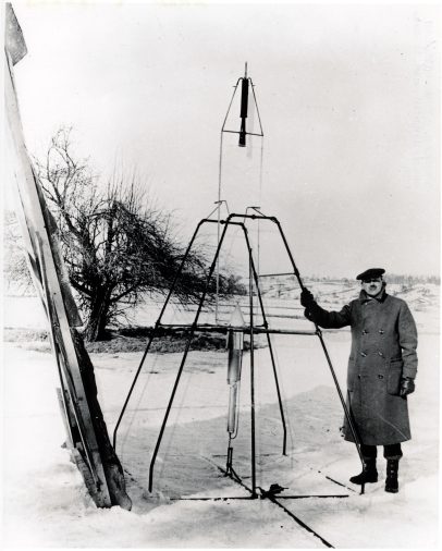 Robert Goddard and the first liquid fuel rocket