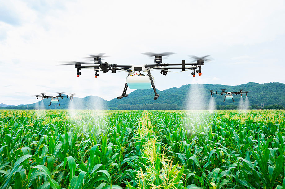 using drones in farming