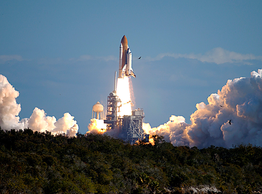 Space shuttle Columbia launch