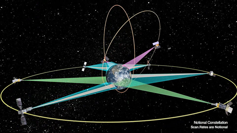 DSP (GEO) and SBIRS (HEO) rocket satellites