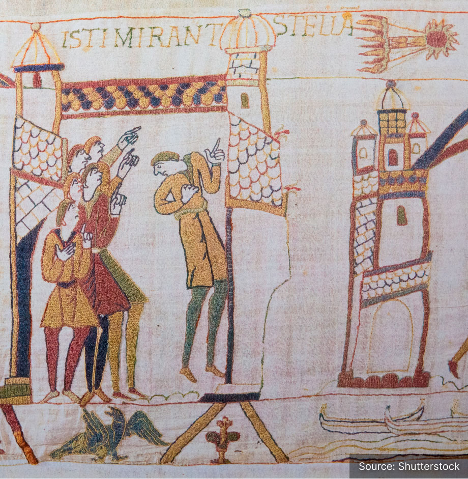 Halley’s Comet on a Bayeux Tapestry
