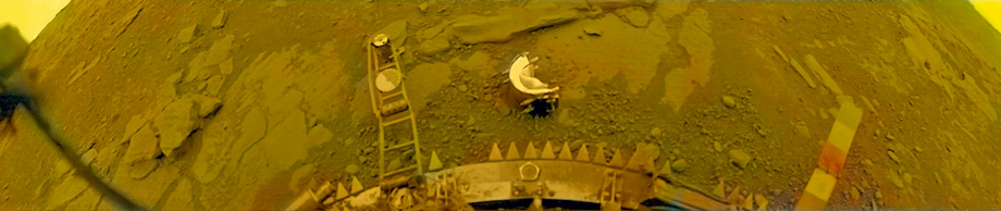 фотографии Венеры, вид сзади аппарата "Венера-13"