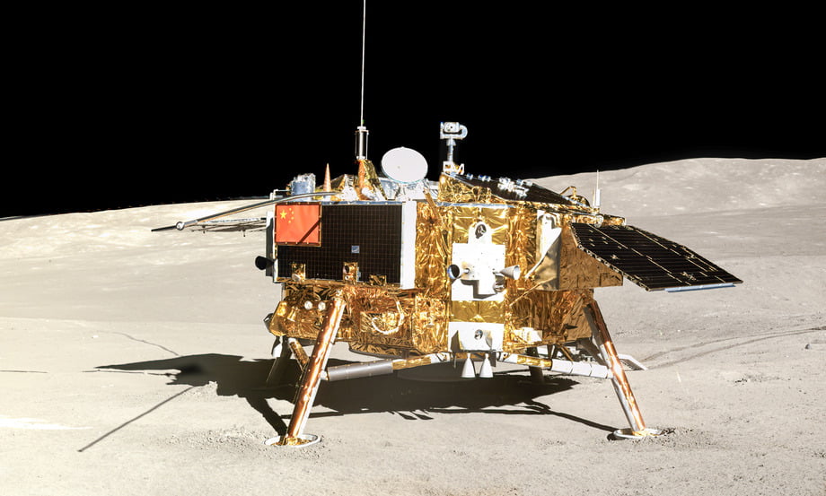 Chang'e 4 Moon Lander on the Moon