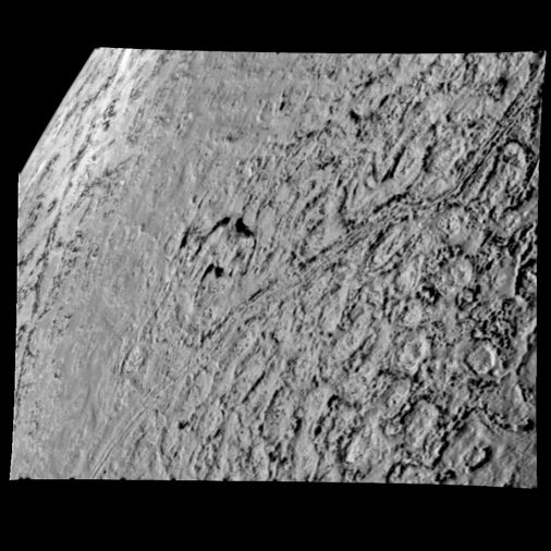 Voyager 2 photo of Triton surface