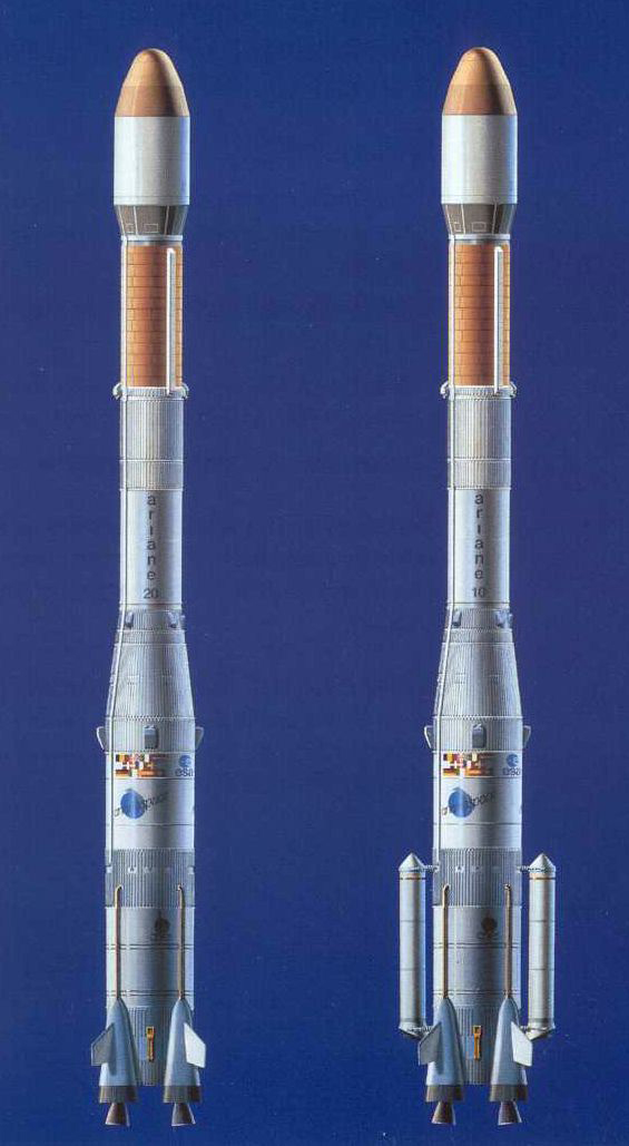 Ariane 2 vs Ariane 3 rockets