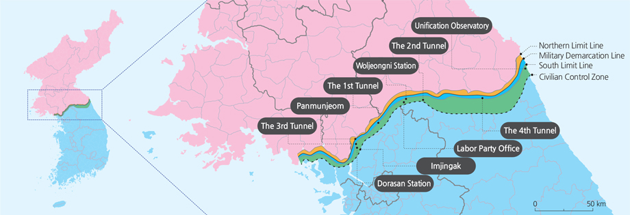 розділення території Корейського півострова