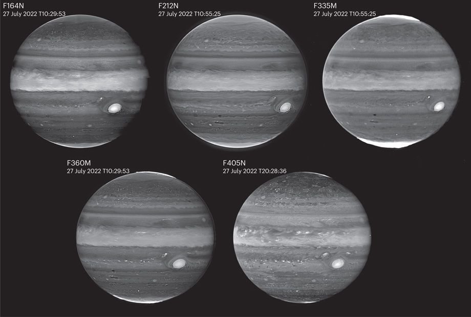 Юпитер, снимок NIRCam