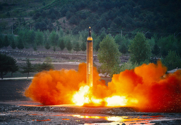 пуск ракеты Hwasong-12