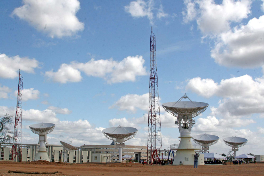 Satellite dishes of the Bolivarian Space Agency