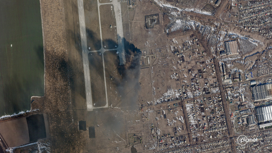 satellite data from a war zone in Ukraine