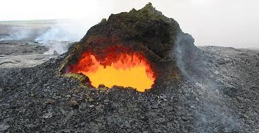 NASA satellite image of the volcano