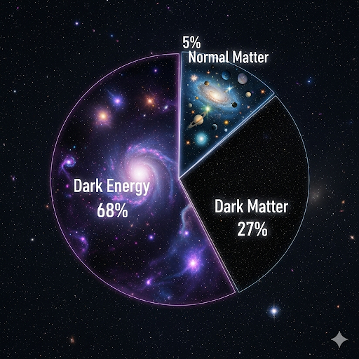 Distribution of matter and energy in the Universe