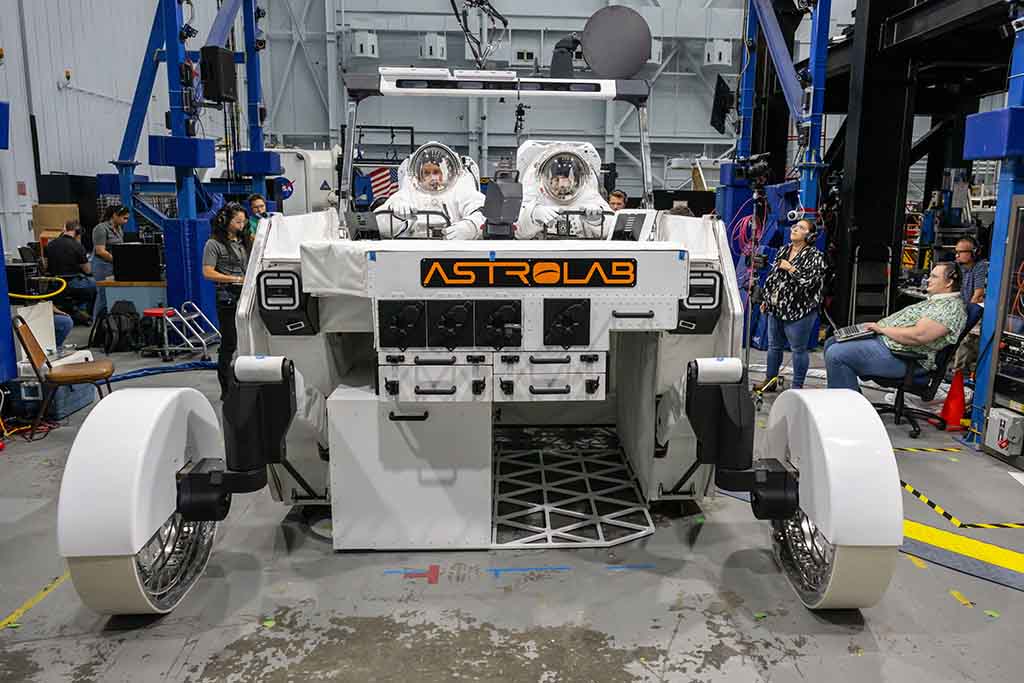 Astrolab FLEX lunar rover during ground test cycle
