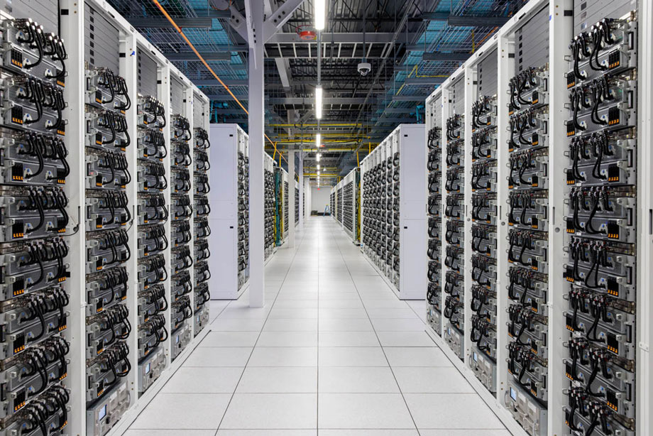 Inside the computing hall of the xAI Colossus data center, Memphis, Tennessee.