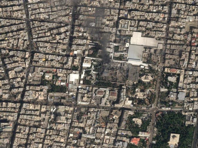 Ruins of the house of Iran's Supreme Leader Ayatollah Ali Khamenei
